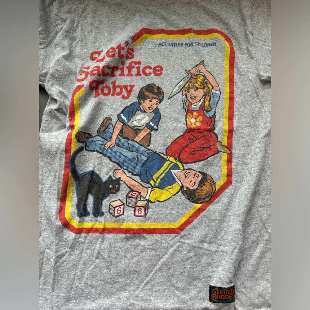 ❌SOLD❌ Steven Rhodes ‘Let's Sacrifice Toby’ T Shirt - Picture 3 of 3